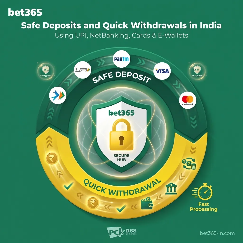 Secure deposit and fast withdrawal options for Bet365 users in India