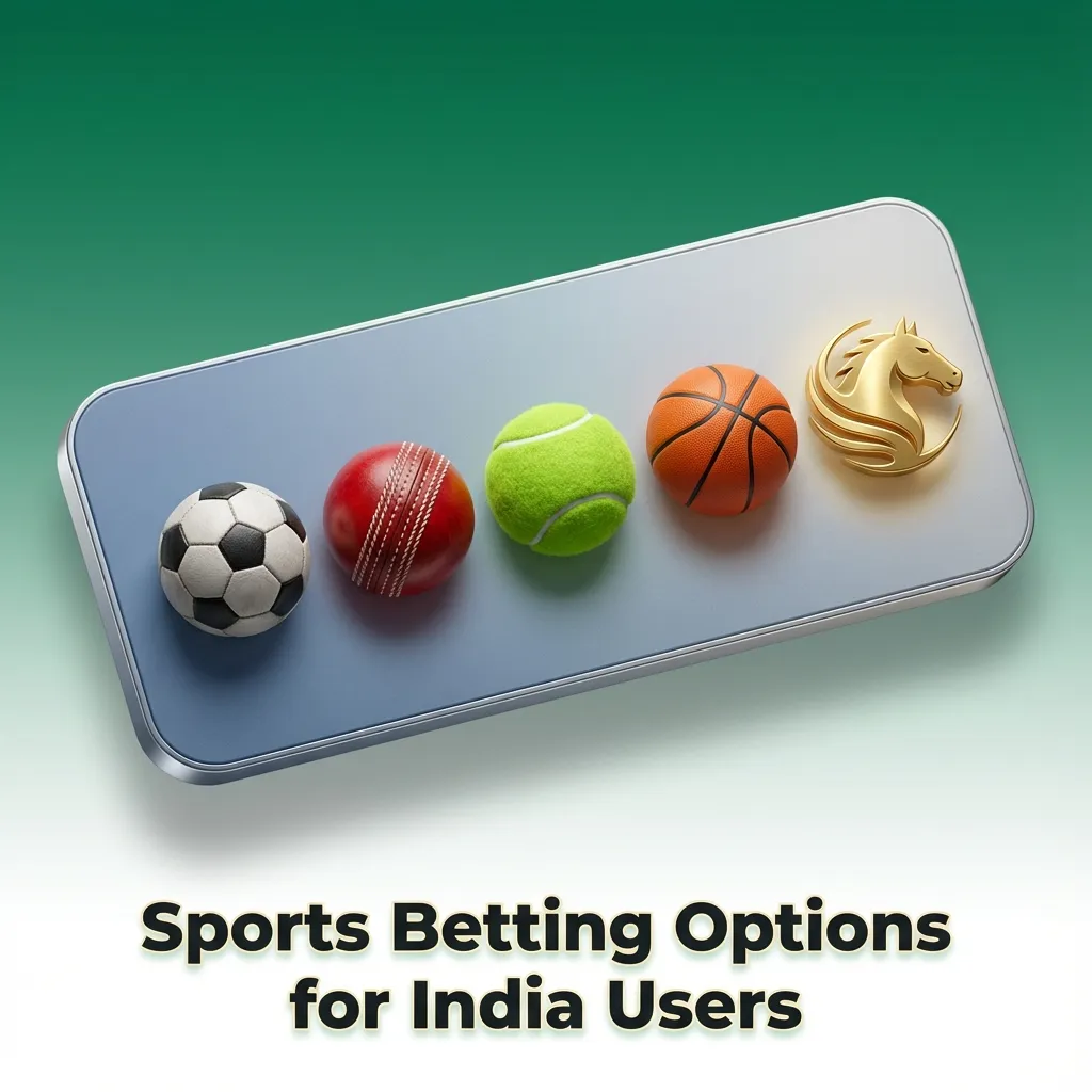 Sports betting interface for Indian users showing markets for cricket, football, kabaddi and live in-play odds