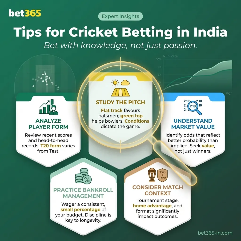 Cricket betting strategies and tips for Indian bettors