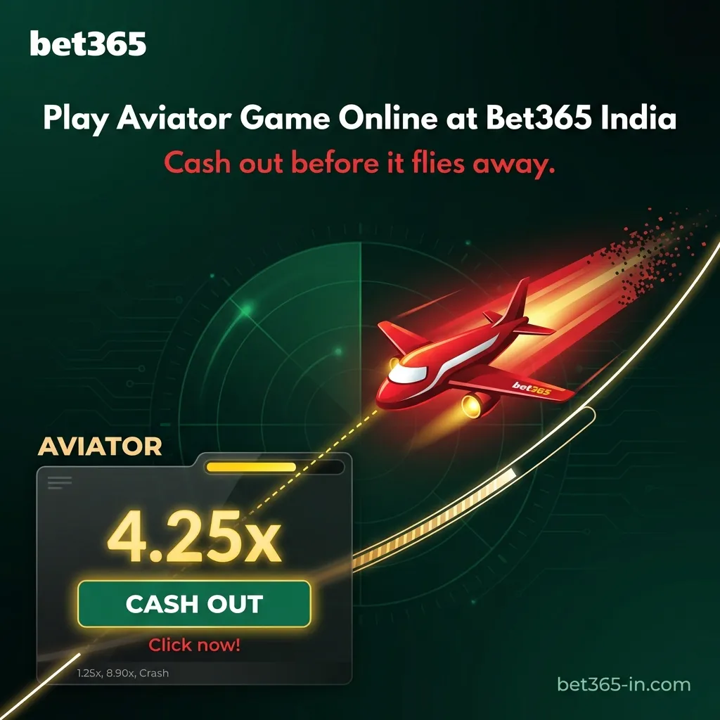 Play Aviator game online at Bet365 India - crash game with rising multiplier