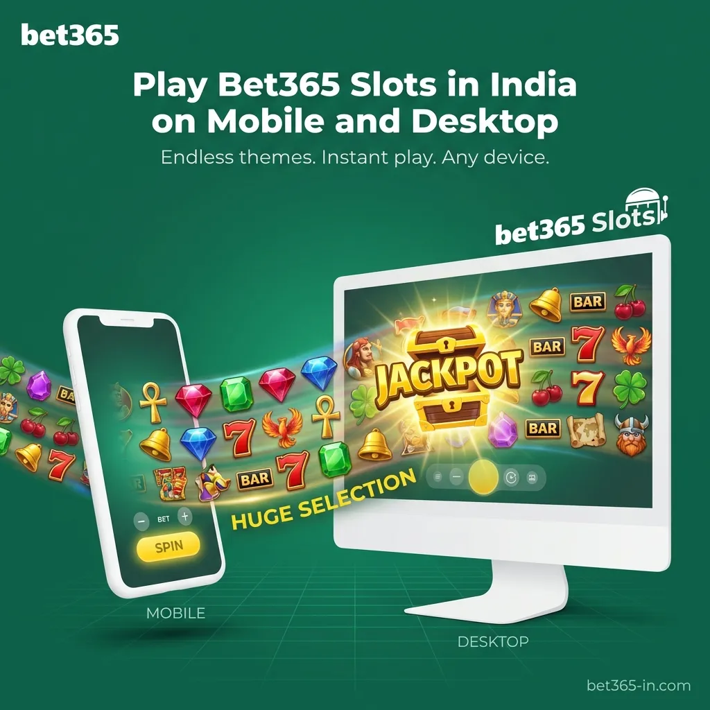 Play Bet365 slots in India on mobile and desktop