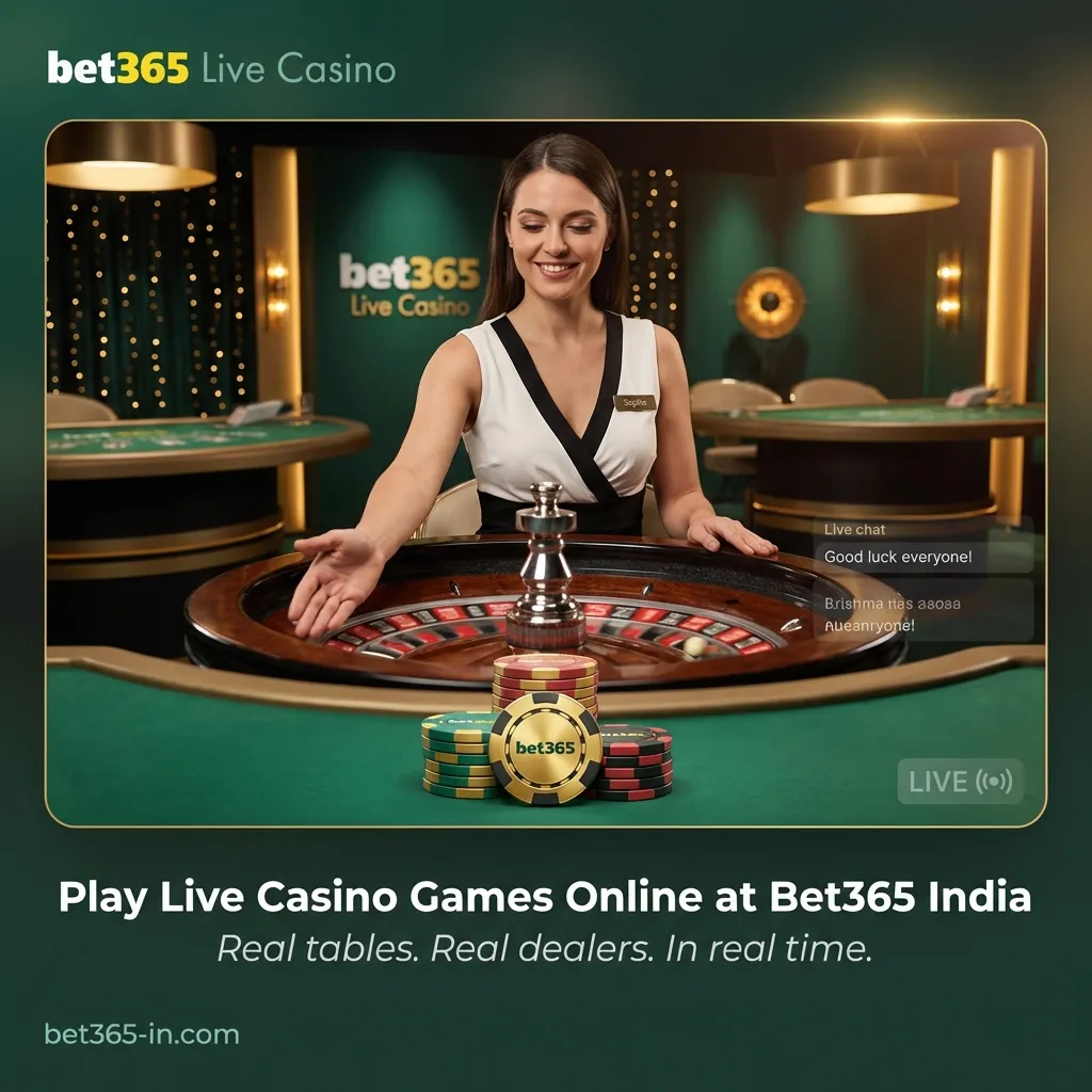Bet365 India live casino - real-time games with professional dealers