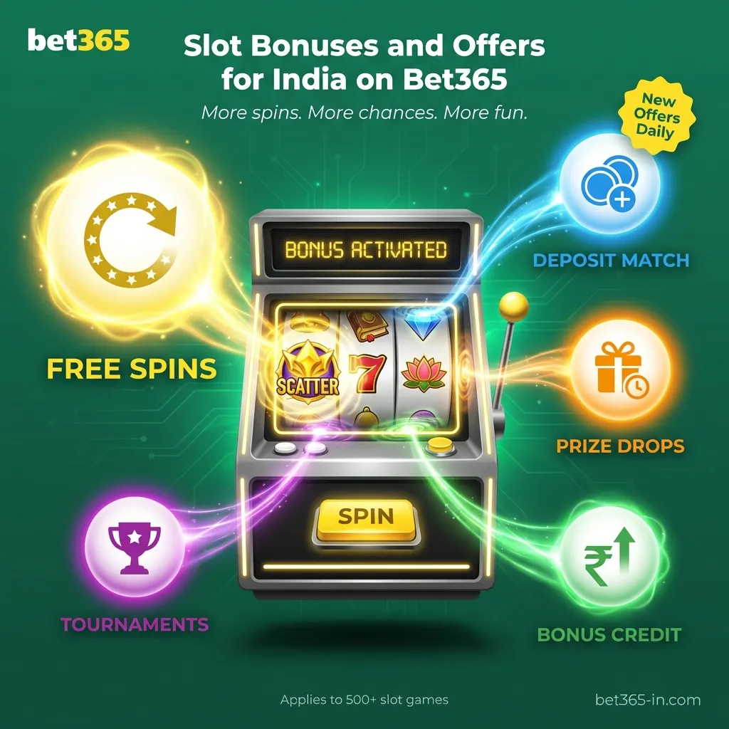 Bet365 slot game promotions available to players in India