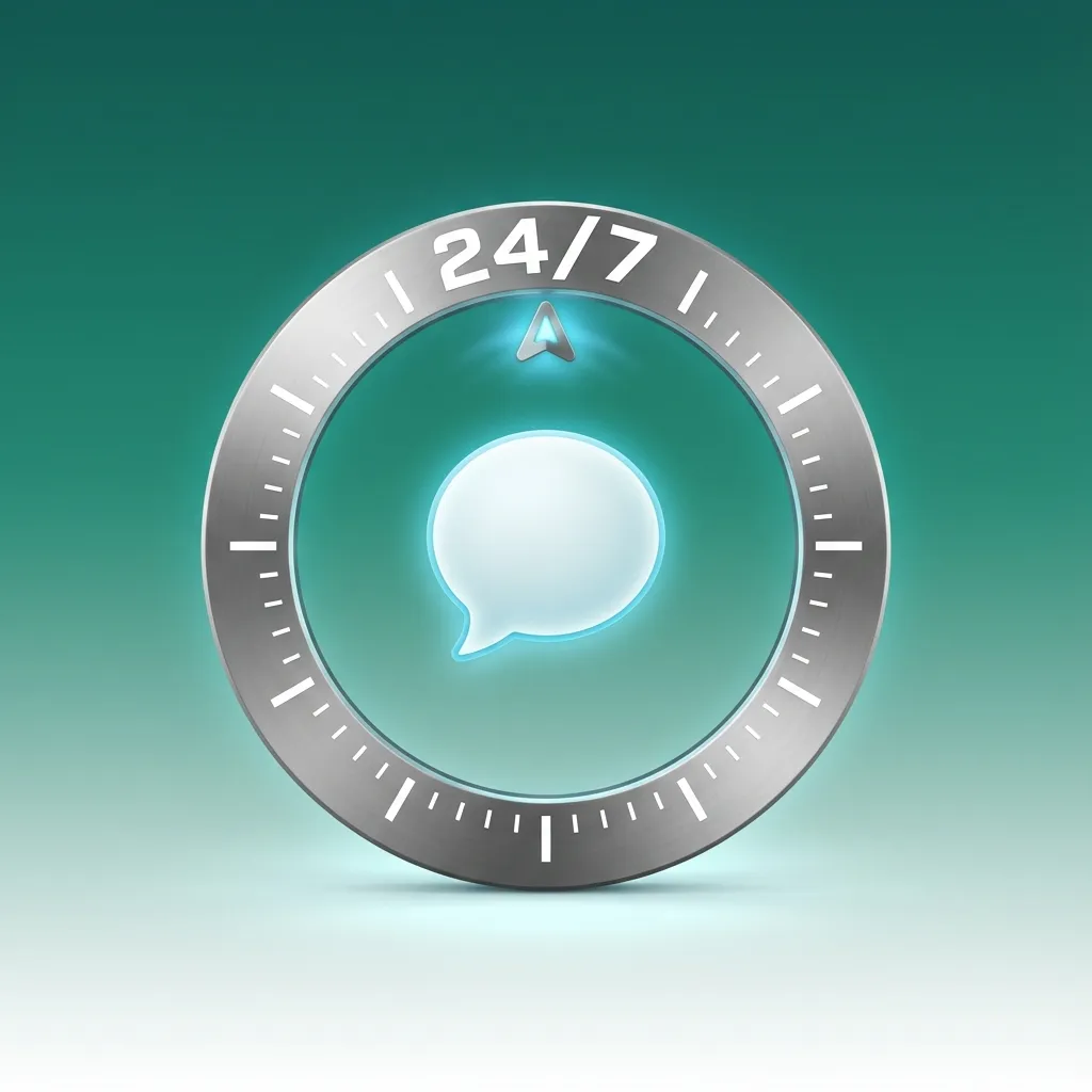 Illustration of a Bet365 user getting instant 24/7 help through live chat on the website or mobile app