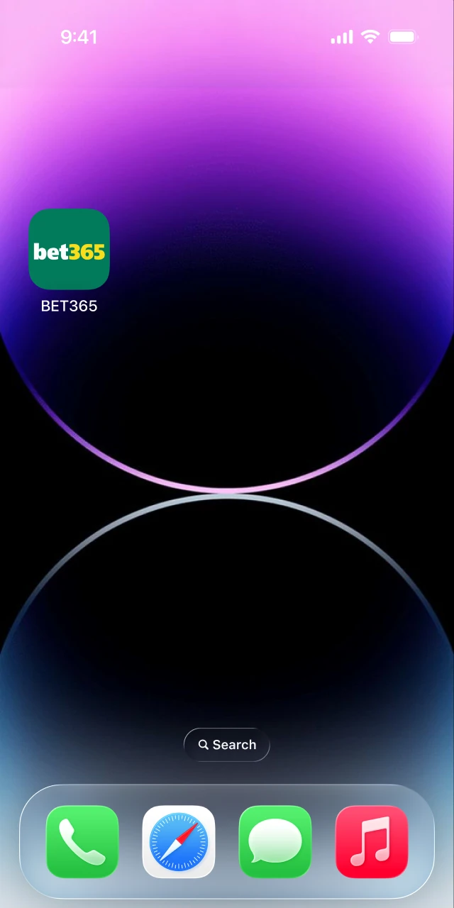 Install and launch the Bet365 application from your home screen
