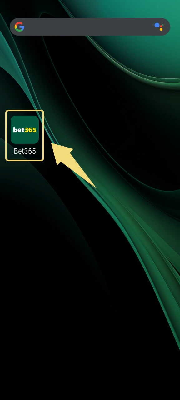 Open the Bet365 app after installation and log in to enter the cricket betting section.