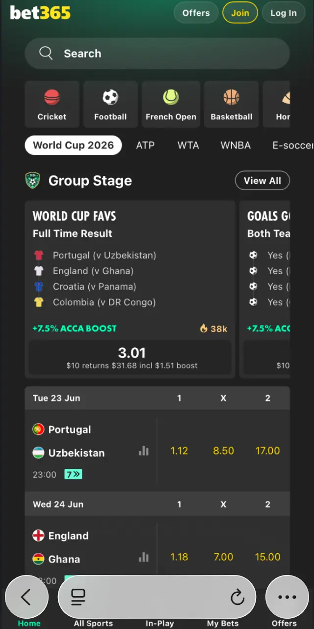 Launch Safari browser on your iPhone to begin Bet365 PWA installation.