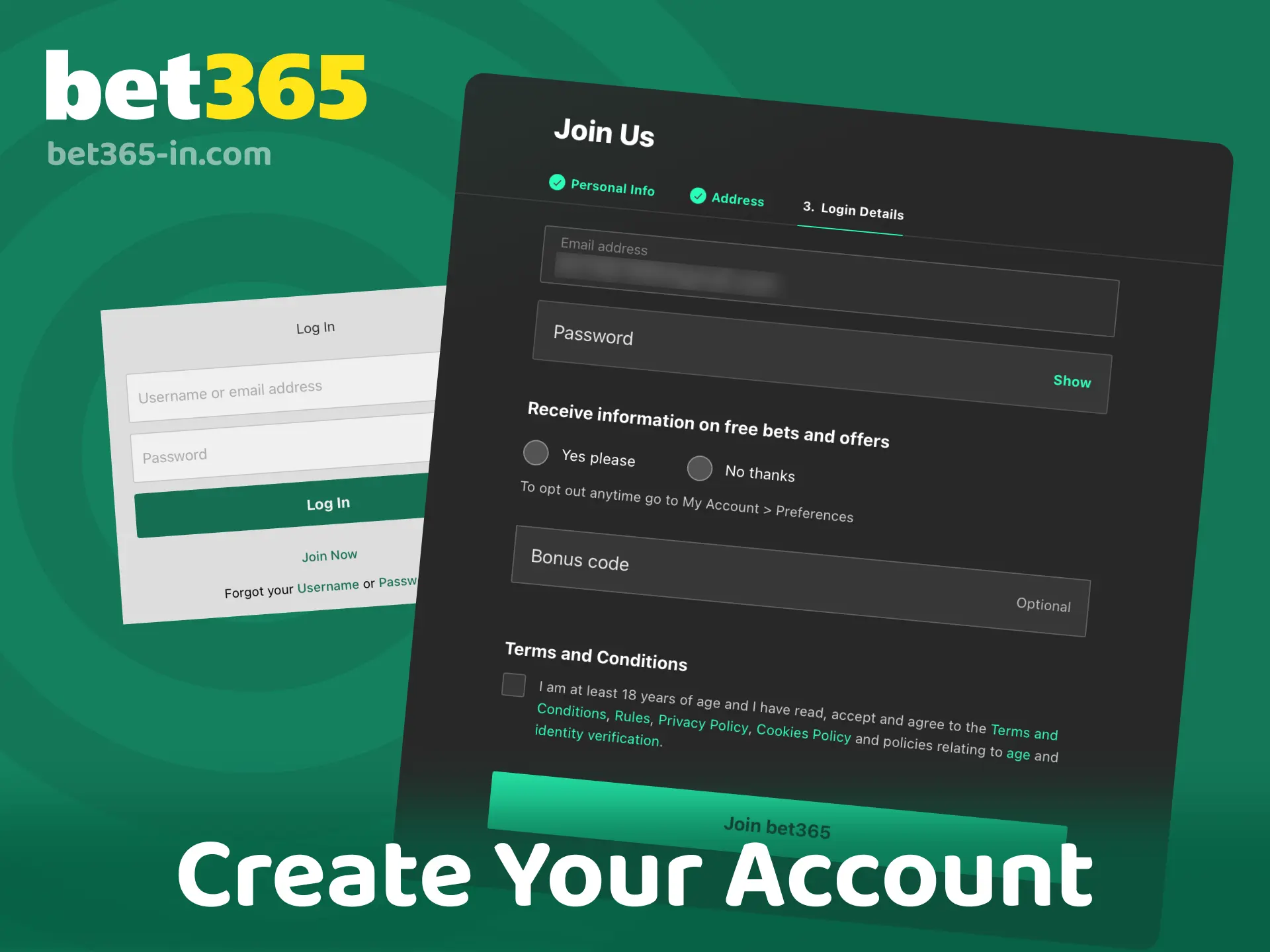New to Bet365? Create your account in India and claim your welcome bonus for betting.