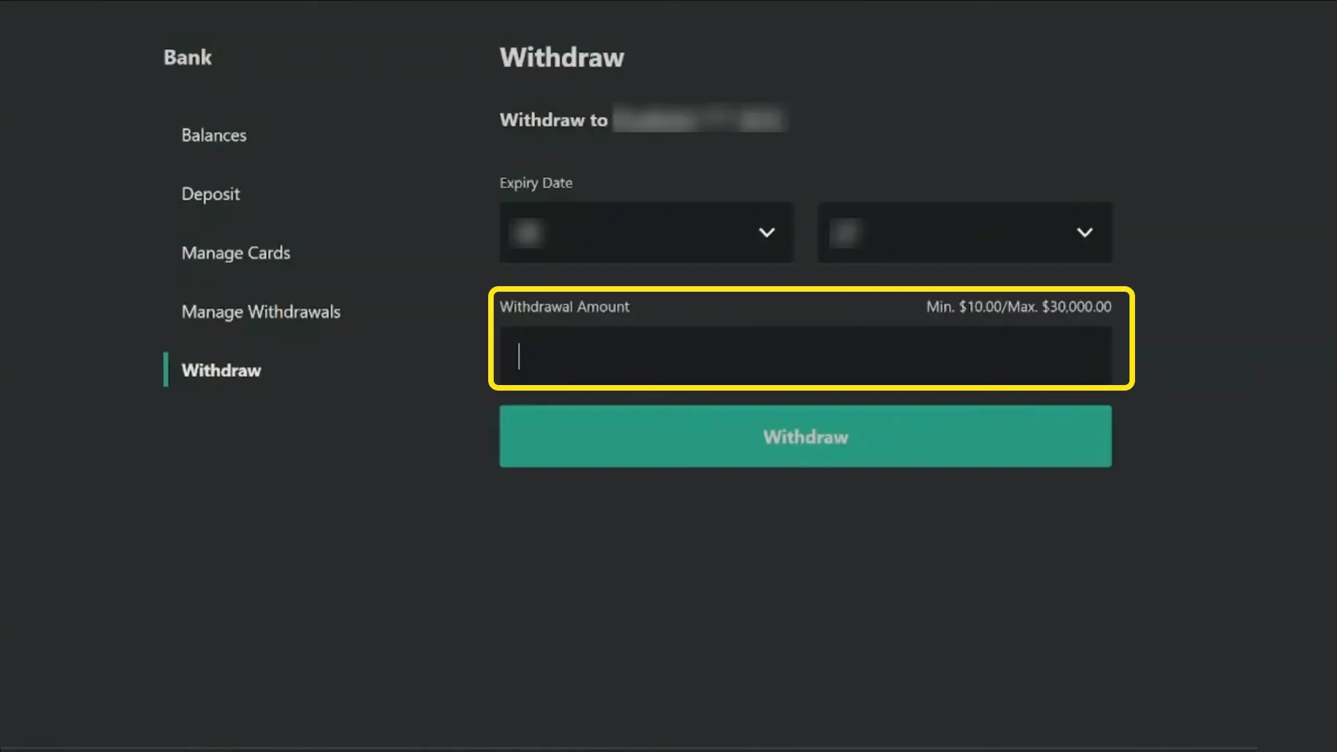 Choose UPI, Paytm, or NetBanking on Bet365 India and enter your withdrawal amount.